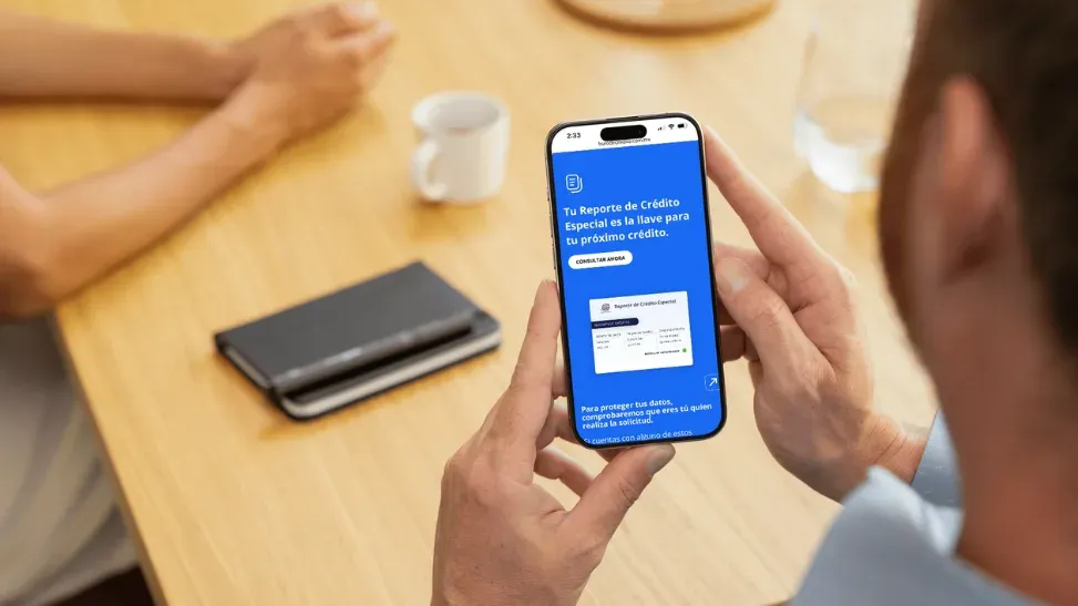 Pantalla de consulta gratuita de Buró de Crédito