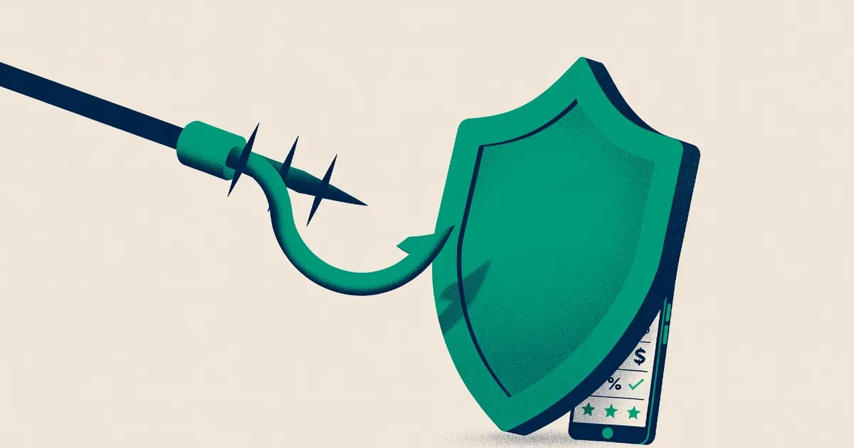 Evitar fraudes en préstamos en línea: ilustración de seguridad al solicitar crédito