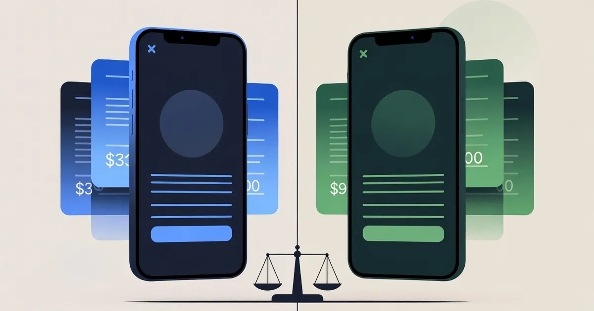 Comparativa Kueski vs Moneyman: ilustración del análisis frente a frente de préstamos en línea
