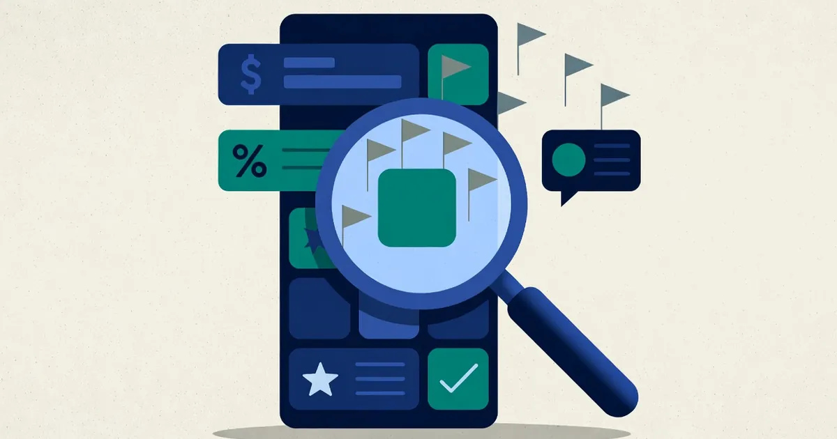 Señales de alerta en apps fraudulentas: ilustración de cómo detectar apps de riesgo